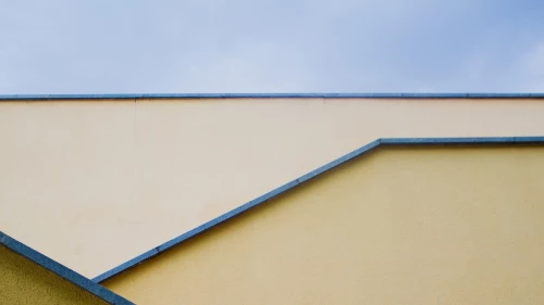 Yellow cement wall