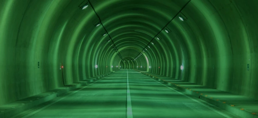 "Green tunnel"