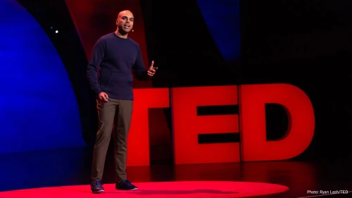 BCG expert Vinay Shandal giving a TED talk