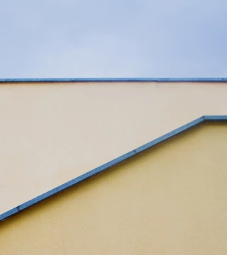 Yellow cement wall