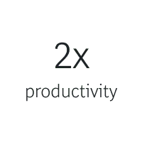 2x productivity | New Icon