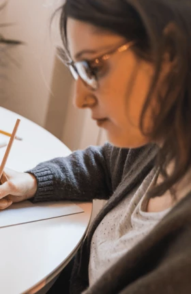 Woman working using a tablet