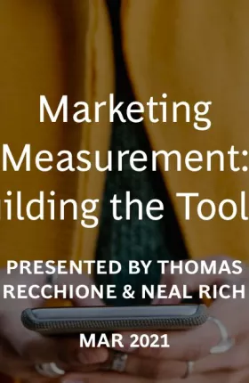 Marketing Measurement: Building the Toolkit