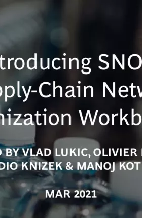 Introducing SNOW (Supply-Chain Network Optimization Workbench)