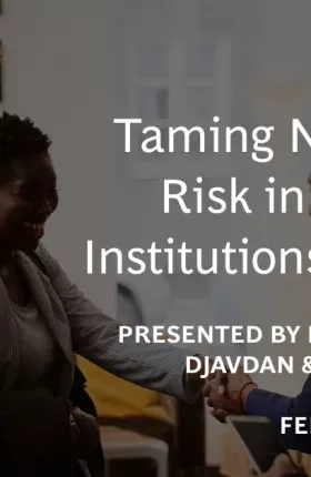 Taming Nonfinancial Risk in Financial Institutions and Beyond