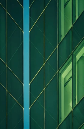 Image of geometric shapes in green