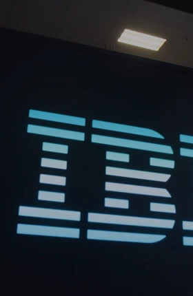 "Blue IBM logo"